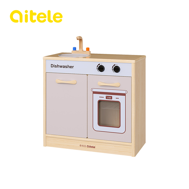 Rubber Wood Furniture Play Kitchen QTL-BY012-M06