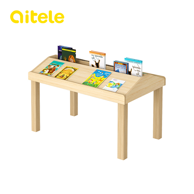 Wooden Furniture Series Book Shelf reading table QTL-YD001