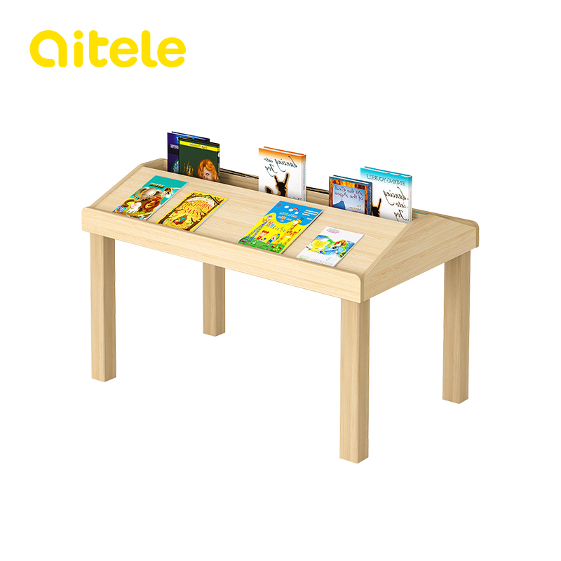 Wooden Furniture Series Book Shelf reading table QTL-YD001