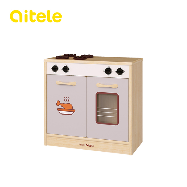 Rubber Wood Furniture Play Kitchen QTL-BY011-M06