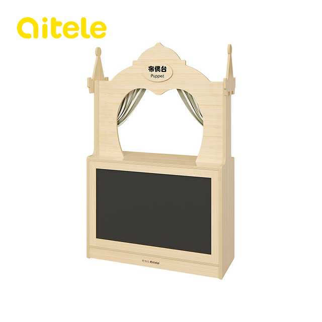 Maple Plywood Furniture Puppet Play station QTL-HDB039