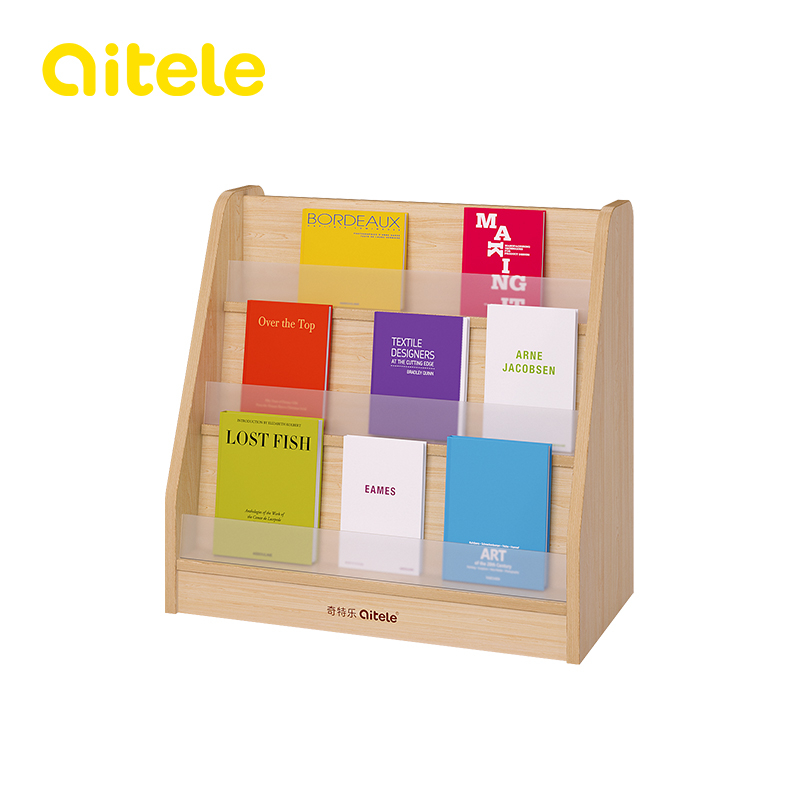 Rubber Wood Furniture Bookshelf QTL-YD002-M06