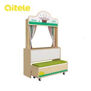 Rubber Wood Furniture Puppet Play Station QTL-NTH026-M06