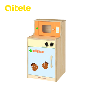 Maple laminate finish rubberwood Furniture Play Kitchen QTL-MT012